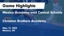 Mexico Academy and Central Schools vs Christian Brothers Academy  Game Highlights - May 13, 2024
