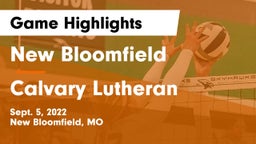 New Bloomfield  vs Calvary Lutheran  Game Highlights - Sept. 5, 2022