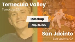 Matchup: Temecula Valley vs. San Jacinto  2017