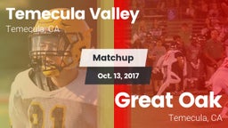 Matchup: Temecula Valley vs. Great Oak  2017
