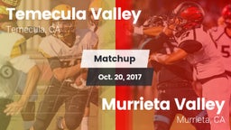 Matchup: Temecula Valley vs. Murrieta Valley  2017