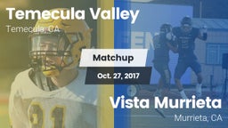 Matchup: Temecula Valley vs. Vista Murrieta  2017