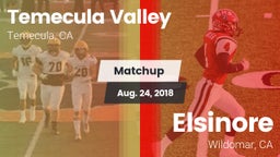 Matchup: Temecula Valley vs. Elsinore  2018