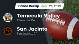 Recap: Temecula Valley  vs. San Jacinto  2019