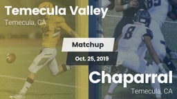 Matchup: Temecula Valley vs. Chaparral  2019
