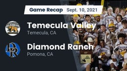Recap: Temecula Valley  vs. Diamond Ranch  2021