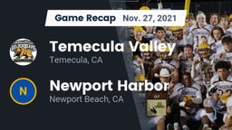 Recap: Temecula Valley  vs. Newport Harbor  2021