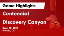 Centennial  vs Discovery Canyon  Game Highlights - Sept. 10, 2022