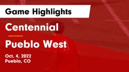 Centennial  vs Pueblo West  Game Highlights - Oct. 4, 2022