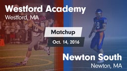 Matchup: Westford Academy vs. Newton South  2016