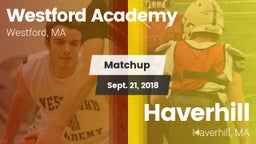 Matchup: Westford Academy vs. Haverhill  2018