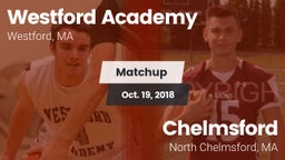 Matchup: Westford Academy vs. Chelmsford  2018
