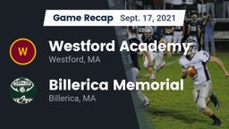 Recap: Westford Academy  vs. Billerica Memorial  2021