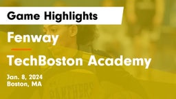 Fenway  vs TechBoston Academy Game Highlights - Jan. 8, 2024