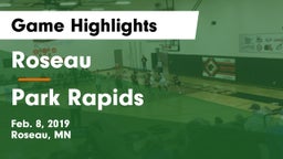 Roseau  vs Park Rapids  Game Highlights - Feb. 8, 2019