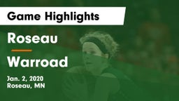 Roseau  vs Warroad  Game Highlights - Jan. 2, 2020