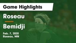 Roseau  vs Bemidji  Game Highlights - Feb. 7, 2020