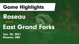 Roseau  vs East Grand Forks  Game Highlights - Jan. 30, 2021