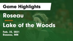 Roseau  vs Lake of the Woods  Game Highlights - Feb. 23, 2021