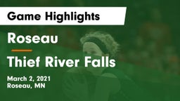 Roseau  vs Thief River Falls  Game Highlights - March 2, 2021