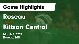 Roseau  vs Kittson Central  Game Highlights - March 8, 2021