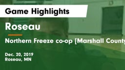 Roseau  vs Northern Freeze co-op [Marshall County Central/Tri-County]  Game Highlights - Dec. 20, 2019