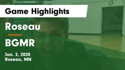 Roseau  vs BGMR Game Highlights - Jan. 2, 2020