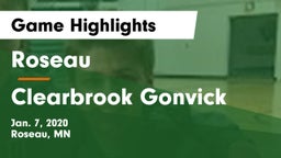 Roseau  vs Clearbrook Gonvick  Game Highlights - Jan. 7, 2020