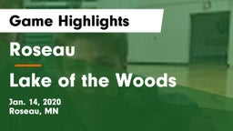 Roseau  vs Lake of the Woods  Game Highlights - Jan. 14, 2020