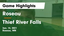 Roseau  vs Thief River Falls  Game Highlights - Jan. 14, 2021