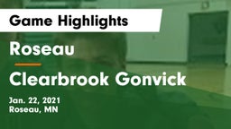 Roseau  vs Clearbrook Gonvick  Game Highlights - Jan. 22, 2021