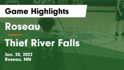 Roseau  vs Thief River Falls  Game Highlights - Jan. 20, 2022