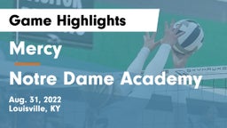 Mercy  vs Notre Dame Academy Game Highlights - Aug. 31, 2022