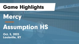 Mercy  vs Assumption HS Game Highlights - Oct. 5, 2023