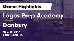 Logos Prep Academy  vs Danbury  Game Highlights - Nov. 10, 2017