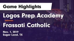 Logos Prep Academy  vs Frassati Catholic  Game Highlights - Nov. 1, 2019