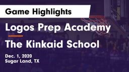 Logos Prep Academy  vs The Kinkaid School Game Highlights - Dec. 1, 2020