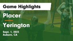 Placer  vs Yerington Game Highlights - Sept. 1, 2023