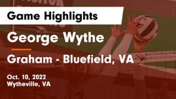George Wythe  vs Graham  - Bluefield, VA Game Highlights - Oct. 10, 2022