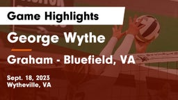 George Wythe  vs Graham  - Bluefield, VA Game Highlights - Sept. 18, 2023