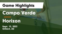 Campo Verde  vs Horizon  Game Highlights - Sept. 13, 2022