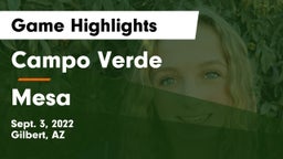 Campo Verde  vs Mesa Game Highlights - Sept. 3, 2022
