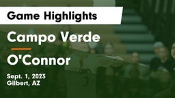 Campo Verde  vs O'Connor  Game Highlights - Sept. 1, 2023