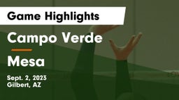 Campo Verde  vs Mesa  Game Highlights - Sept. 2, 2023