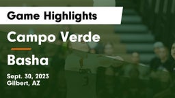 Campo Verde  vs Basha Game Highlights - Sept. 30, 2023