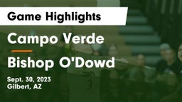 Campo Verde  vs Bishop O'Dowd  Game Highlights - Sept. 30, 2023