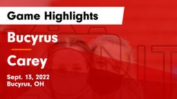 Bucyrus  vs Carey  Game Highlights - Sept. 13, 2022