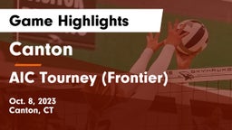 Canton  vs AIC Tourney (Frontier) Game Highlights - Oct. 8, 2023