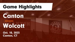Canton  vs Wolcott  Game Highlights - Oct. 10, 2023