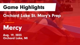 Orchard Lake St. Mary's Prep vs Mercy Game Highlights - Aug. 19, 2023